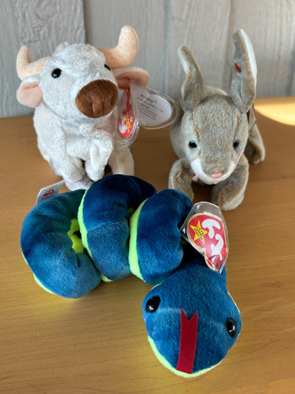 Ty Beanie Babies, Hiss, Nibbly, Frosty